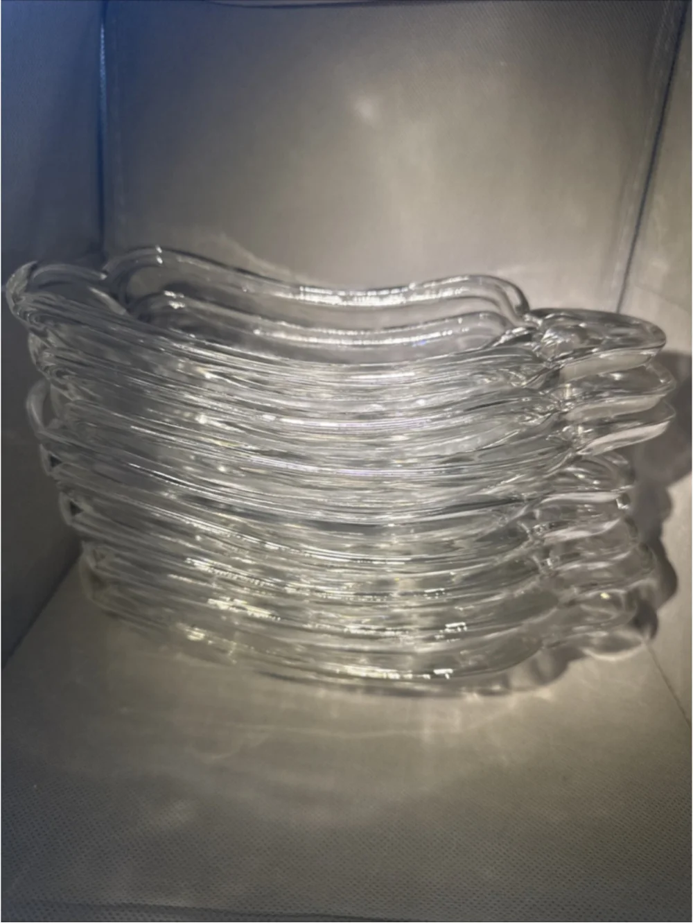 Vintage Mcm Indiana Glass Banana Split Boat Dishes Set Of 8 Ice Cream Dessert